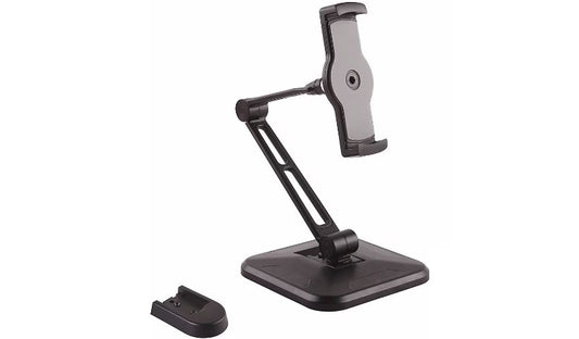 Adjustable Tablet Stand with Arm - Pivoting - Wall-Mountable
