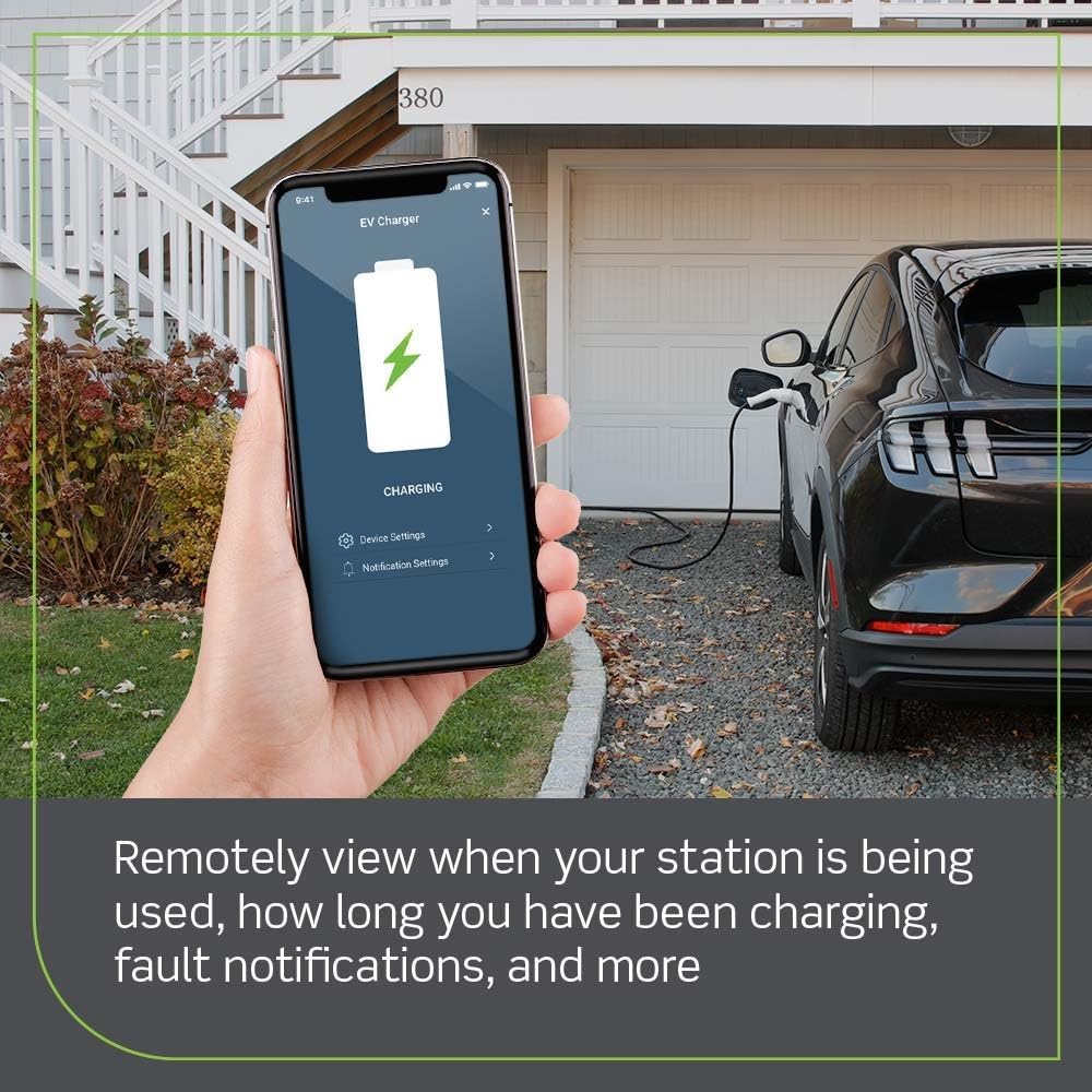 Leviton evr-green Electric Vehicle EV Charger 32A Level 2, RFID, WiFi