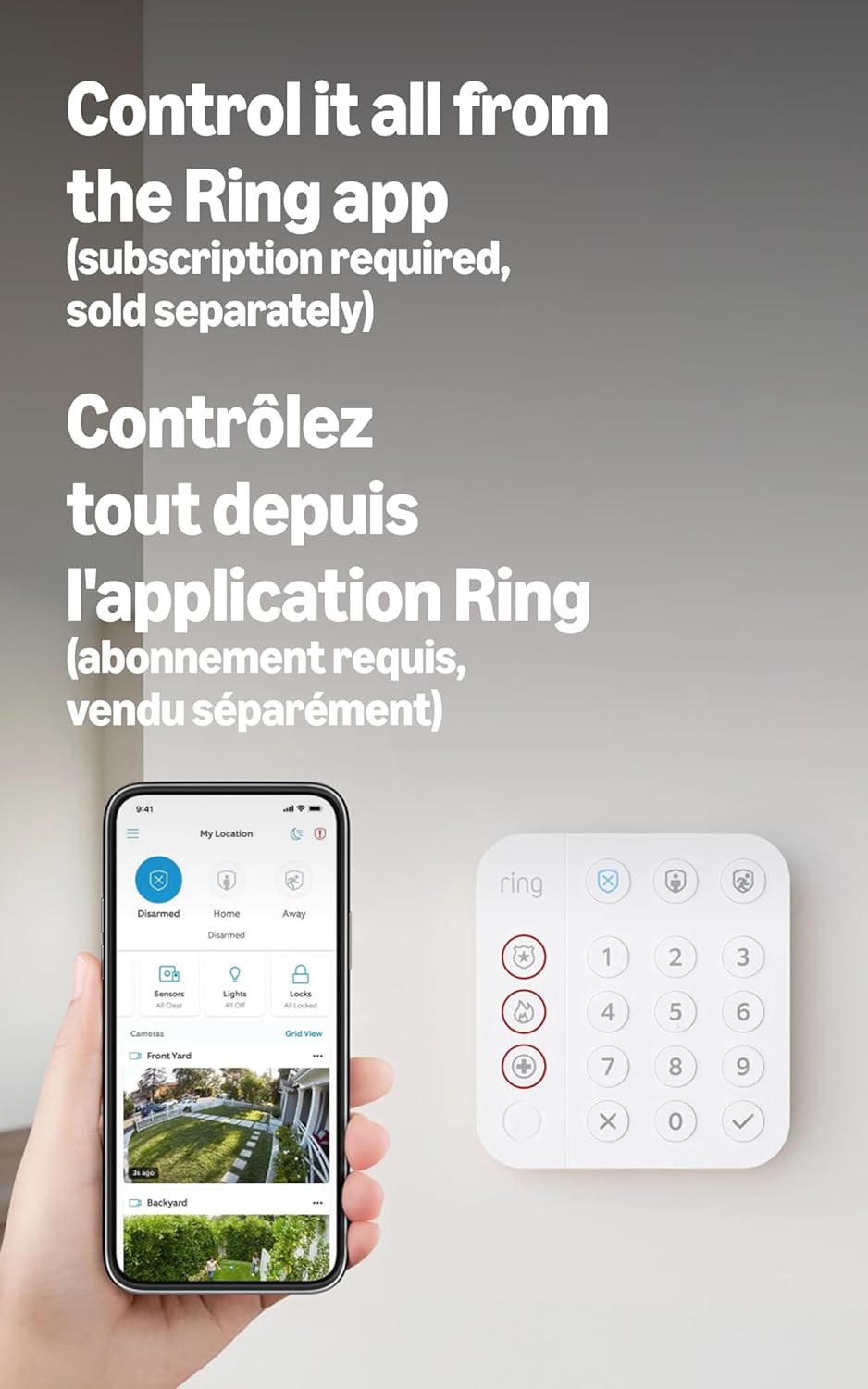 Ring Alarm Security System 5 Piece Kit (2nd Gen), Works with Alexa