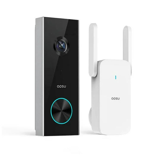 Aosu V8P 4MP Battery-Powered Wi-FI Smart Video Doorbell and Chime