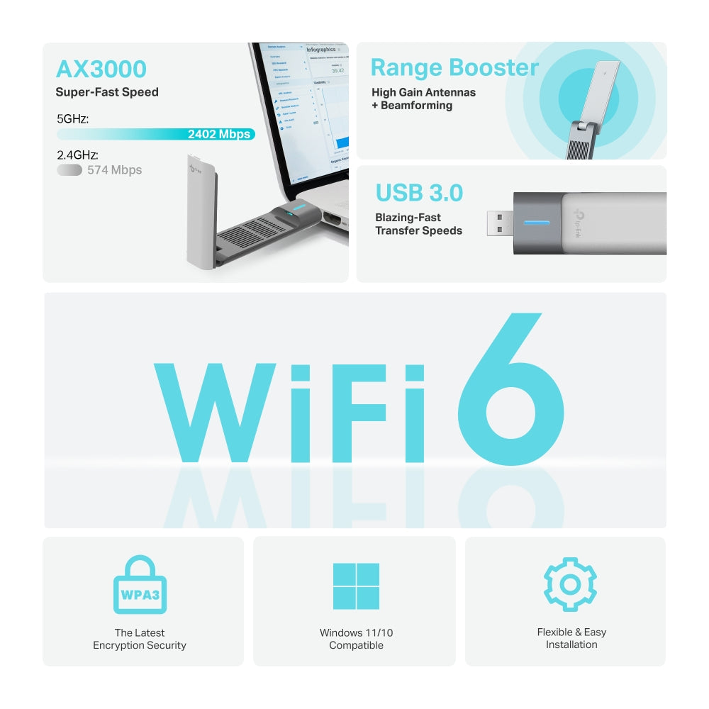 TP-Link Archer TX50UH V1 - Network Adapter - USB 3.0