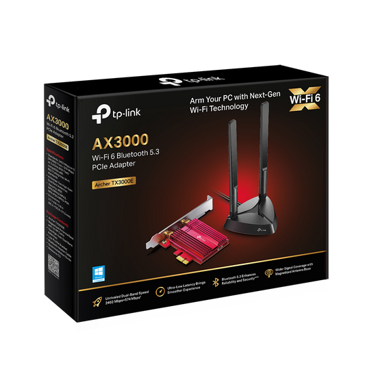 TP-Link Archer TX3000E Wi-Fi 6 Bluetooth 5.3 PCIE Adaptor