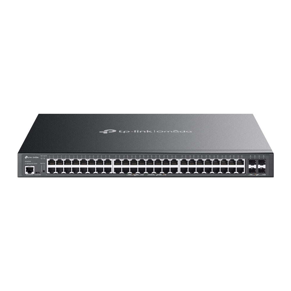 TP-Link JetStream 48-Port Gigabit,4-Port 10GE SFP+ L2+ Managed POE+ Switch - TL-SG3452XP